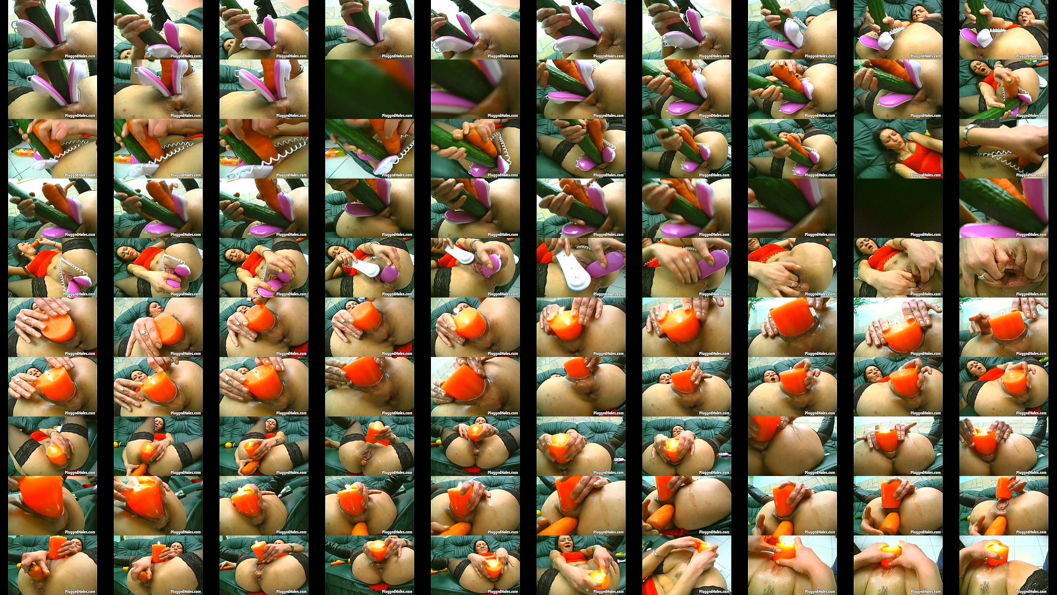 Hot girl puts toys in her pussy and ass 预览图