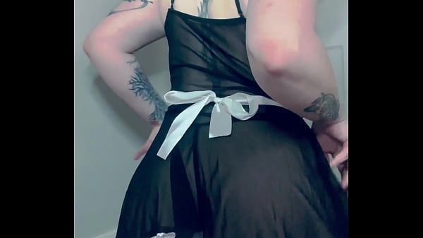 Trans Maid Used As Personal Toy