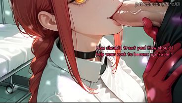 Your Doctor Makima is checking on your massive cock's health (Sex JOI)