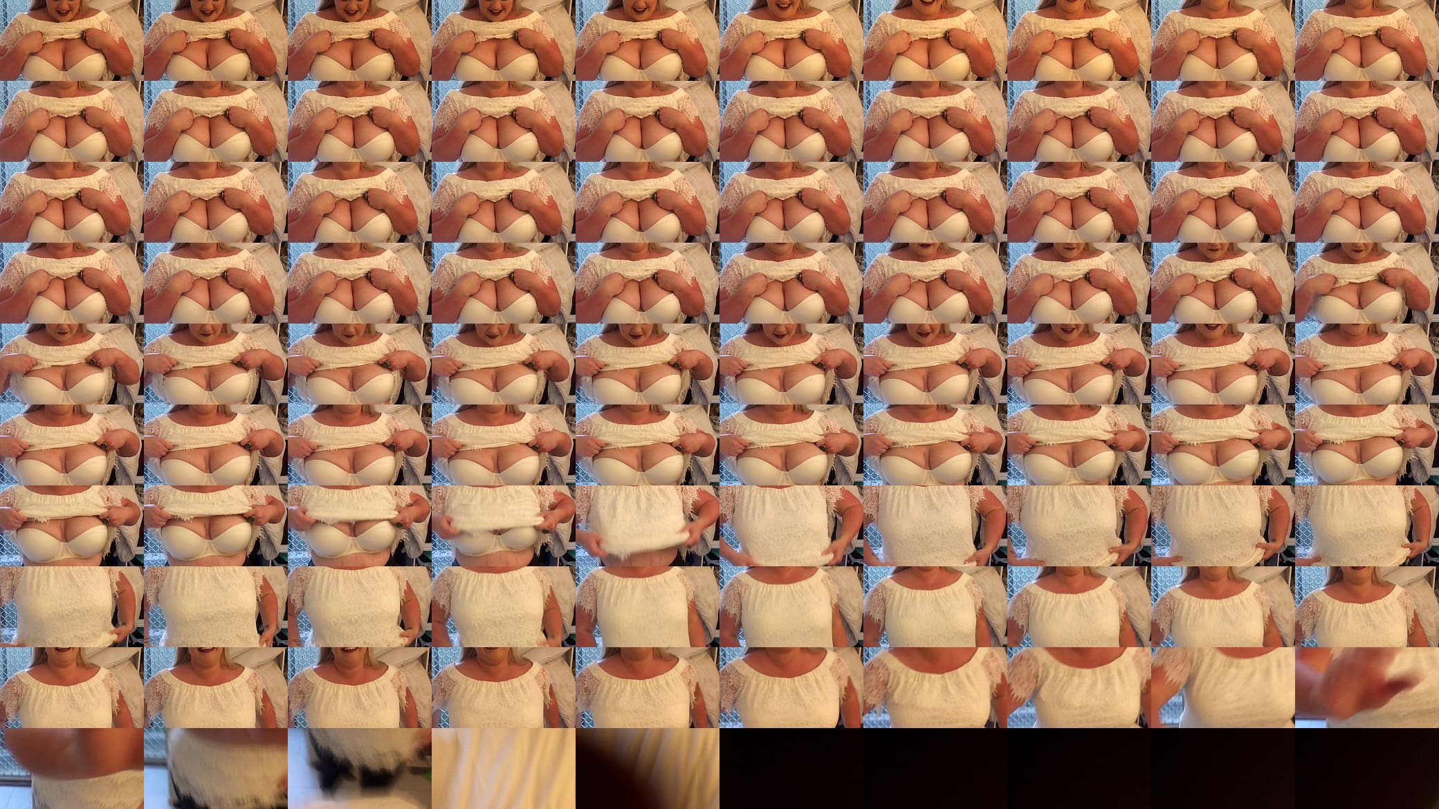 blonde teen shows bra 预览图