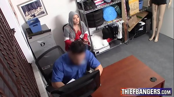 Store Guard Strip Searches & Fucks Thieving Blonde Teen