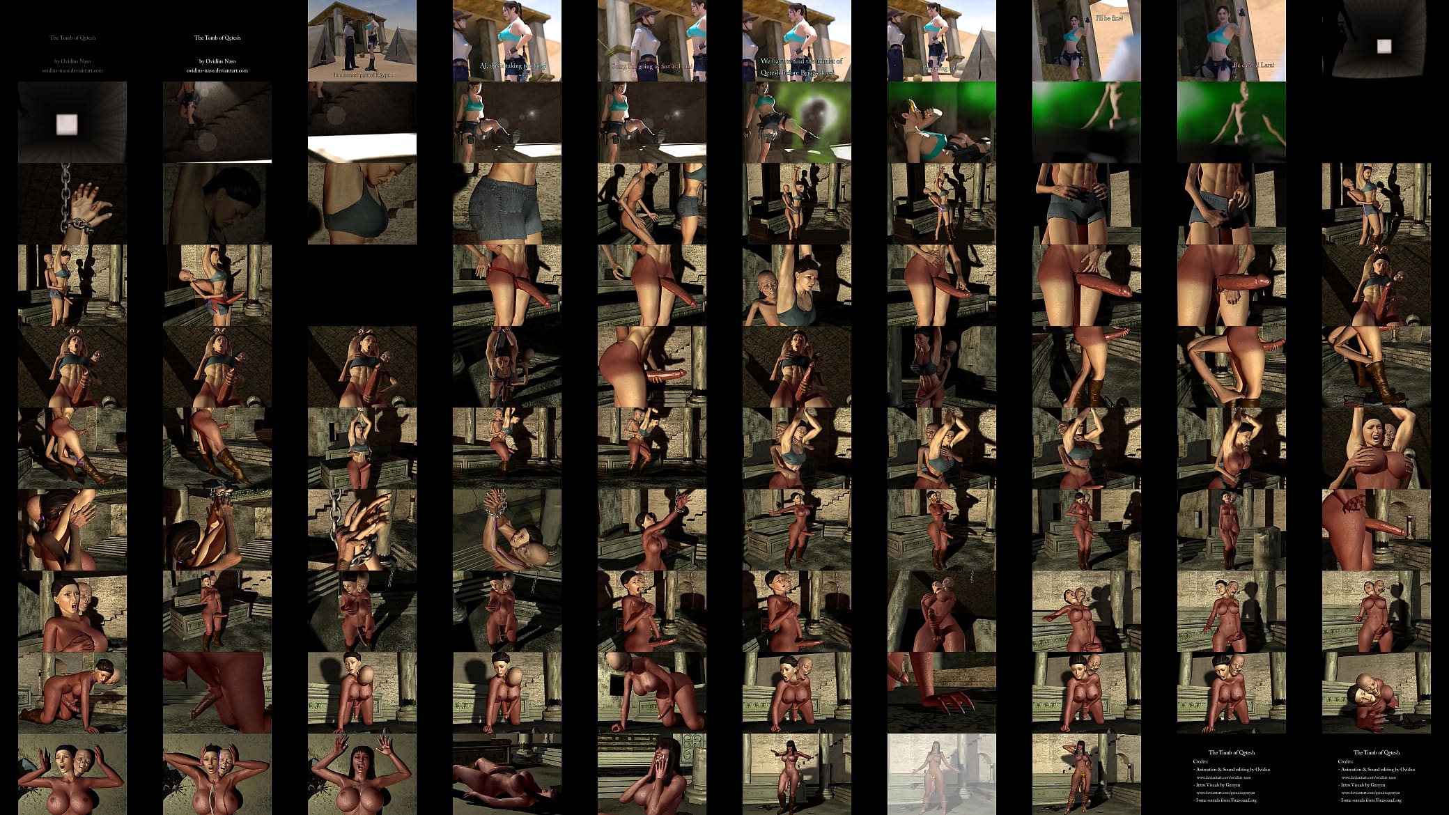 Tomb of Qetesh: Lara Croft Futa Transformation 预览图
