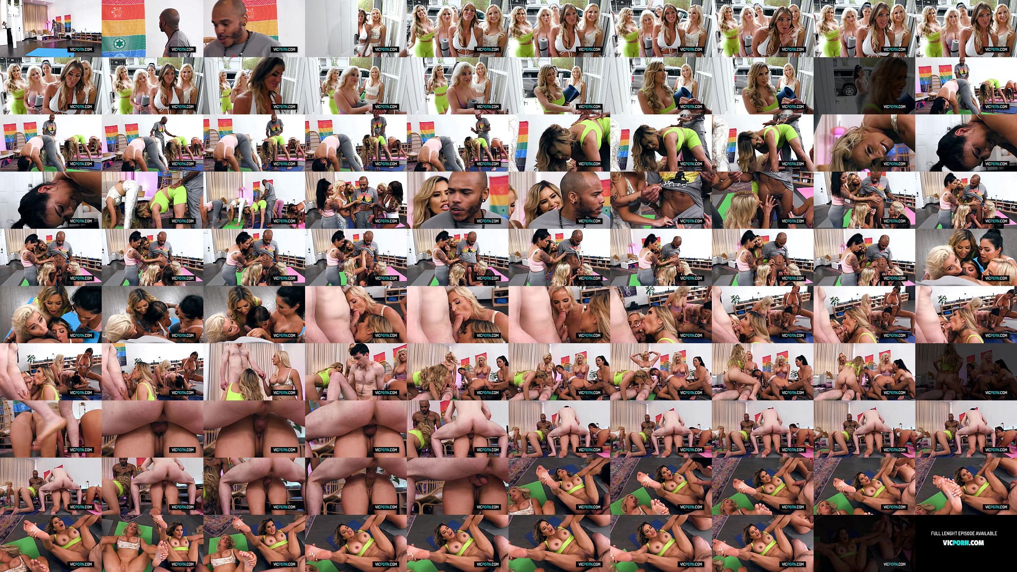 Hot gangbang on yoga session 预览图
