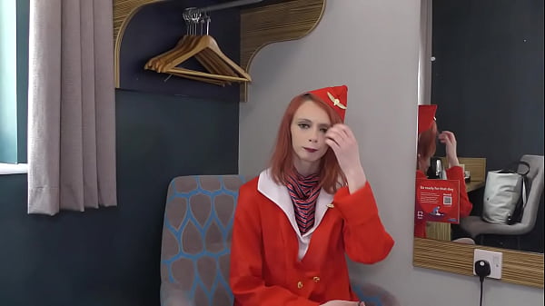 DarkMinxx -Petite British Air Hostess Recruits Three BBCs