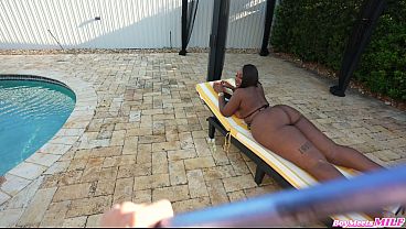 THICK EBONY JAMAICAN COUGAR Fucks the Shy Pool Boy KY Thick Coco de Thick Johnny Love
