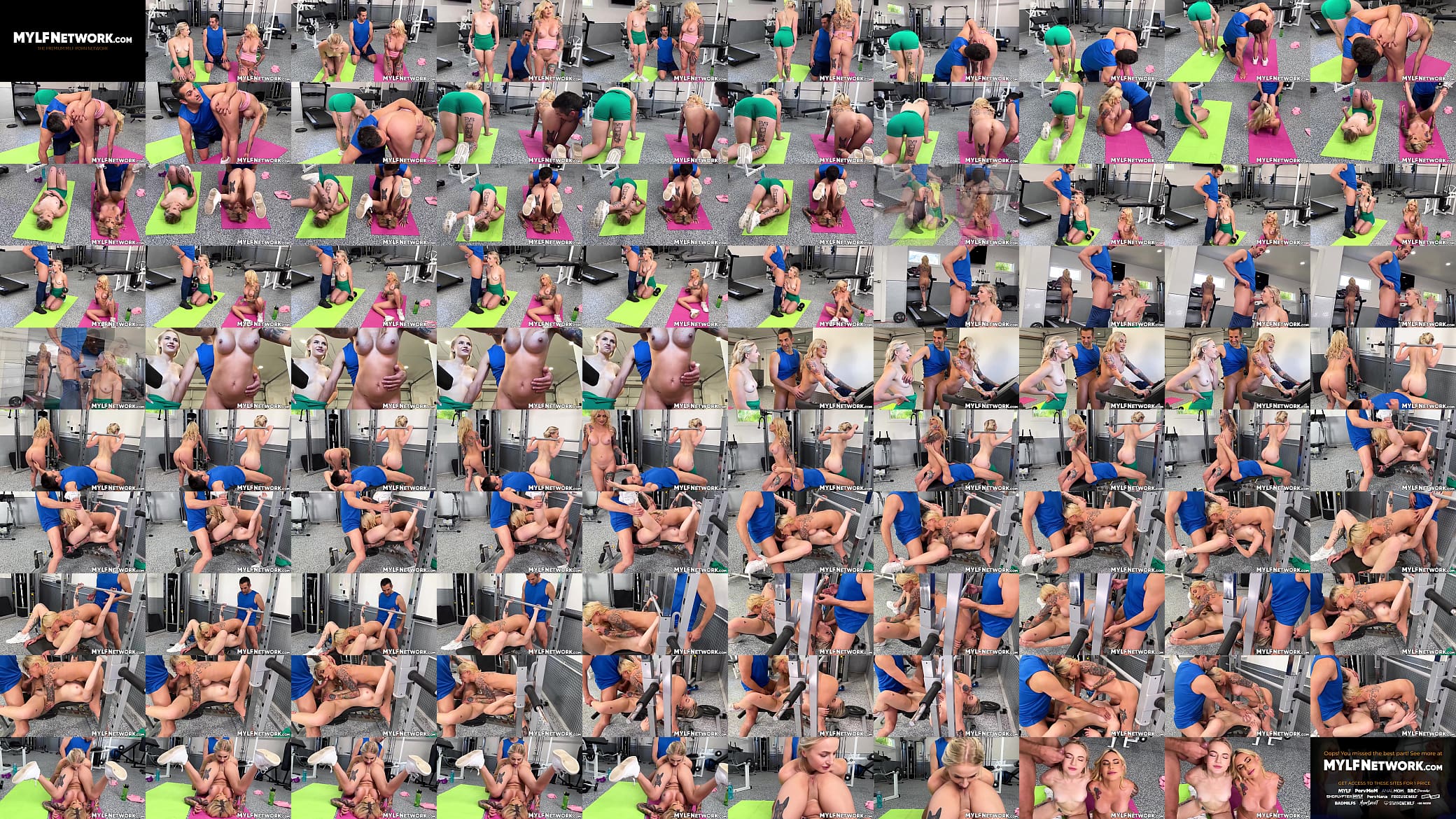 Stepdaughter Sage Rabbit and stepmom Mayara Lopes are fucking their gym instructor 预览图
