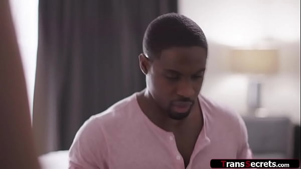 Shemale Casey Kisses anal riding black