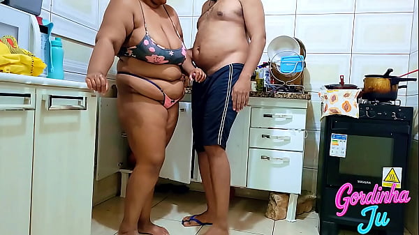 Stepmom takes a lot of cum on her tits