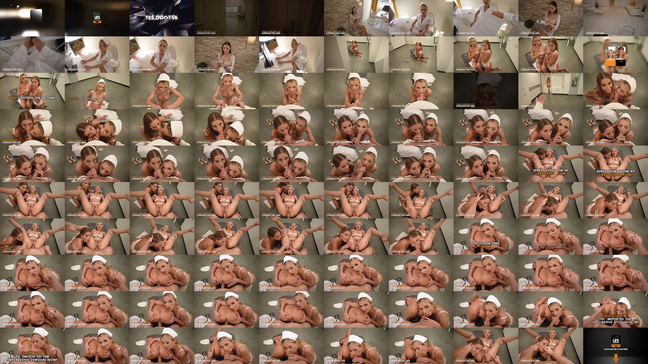 Lifeselector - Naughty sexy nurses Eveline Dellai and Shalina Devine enjoy docs cock 预览图