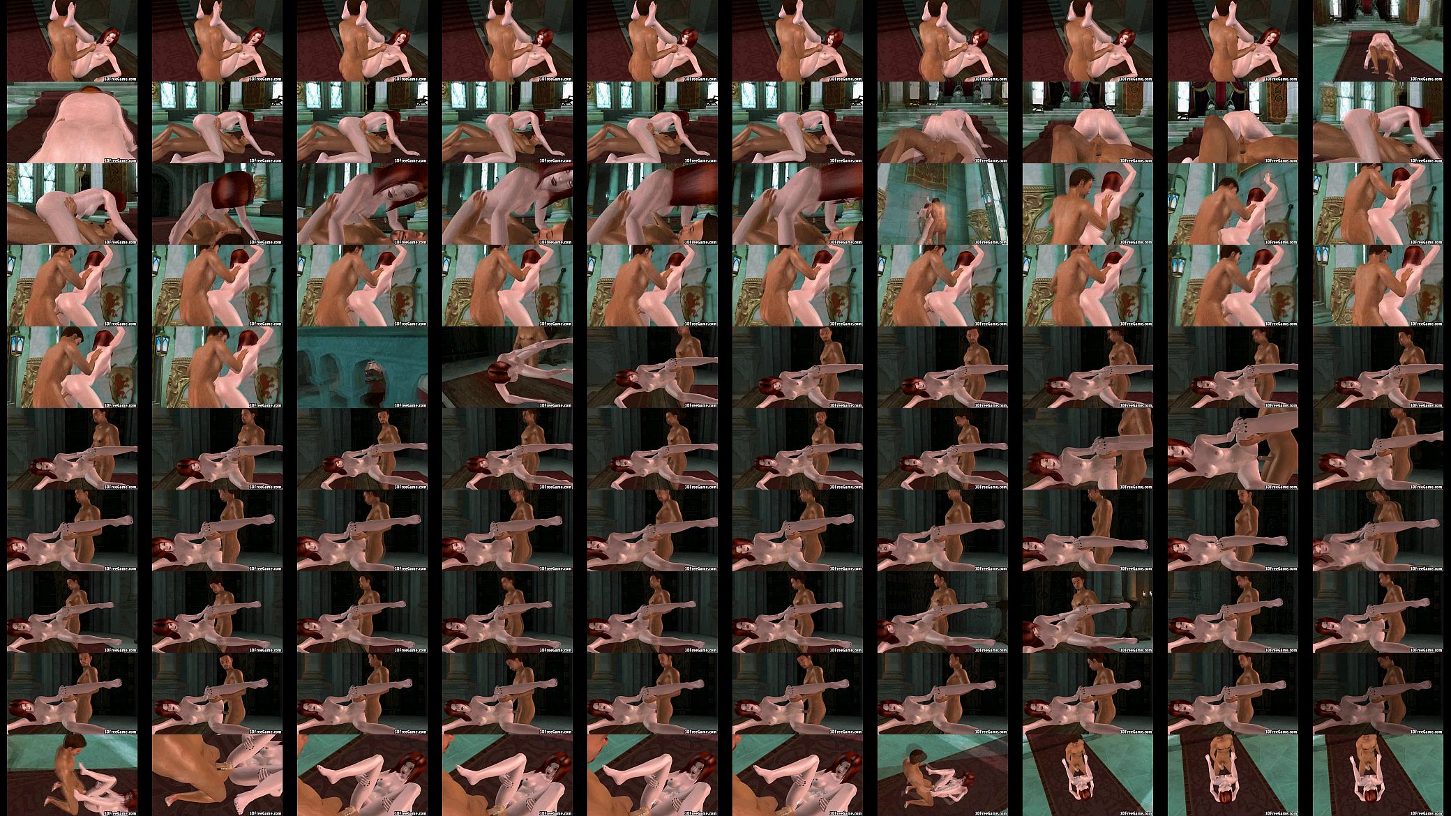 Foxy 3D cartoon redhead fucked by an ebony stud 预览图