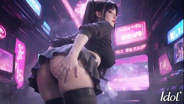 Japanese Idol Slut Bouncing While Getting Creampied by Manager After Concert.[AI]