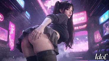 Japanese Idol Slut Bouncing While Getting Creampied by Manager After Concert.[AI]