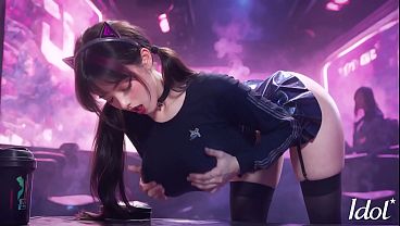 Japanese Idol Slut Bouncing While Getting Creampied by Manager After Concert.[AI]