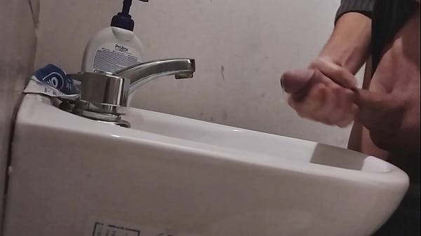 Download Video - I rest my BALLS on the sink getting my COCK ready for a HUGE CUMSHOT