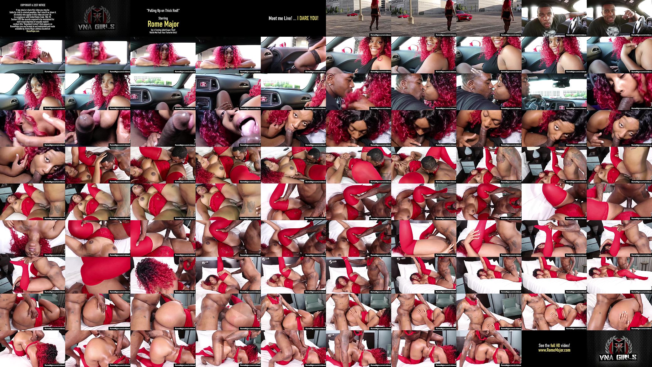Black Booty Thick Red Gets Pounded By BBC Rome Major! 预览图