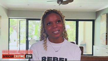 Download Video - I made this BUSTY EBONY TEEN forget her boyfriend during HARDCORE pounding - African Casting