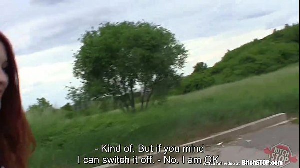 Bitch STOP - Outdoor sex with slutty redhead