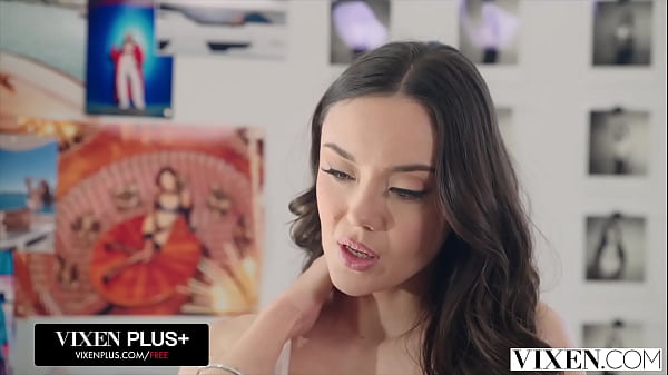 VIXEN Stunning Brunette Model Catherine Knight Can't Resist Photographer's Huge Cock