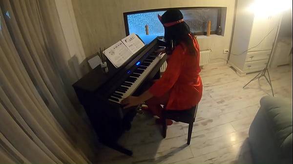 MilfyCalla -My nymphomaniac stepmom fucks piano teacher