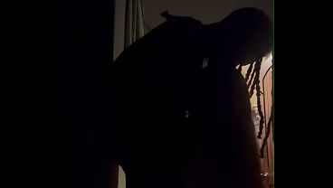 white slut sucking bbc while husband at work