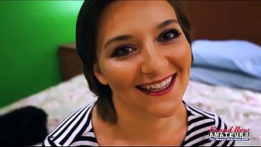 Kylie Petite Brunette College Girl Hotel Gagging Passionate Swallow!
