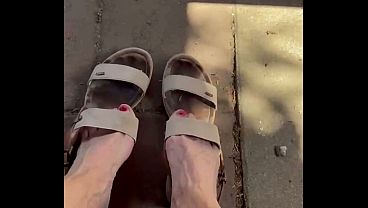 My old feet are getting a short break