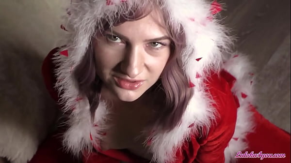 Man Hard Rough Fucks Horny Elf after Hot Blowjob on Christmas and Cumshot