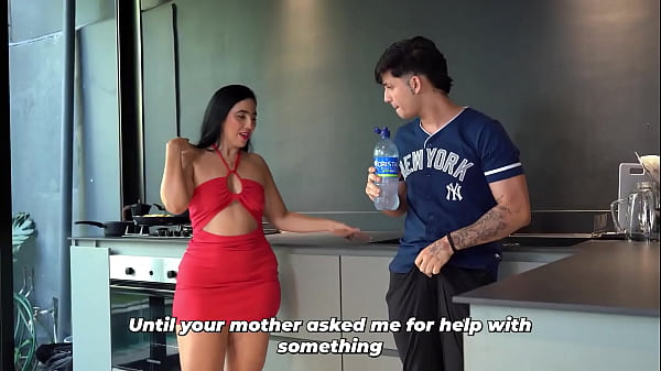 My step mom leaves me at home with the housekeeper... OMG! She's a MILF with a huge ass!