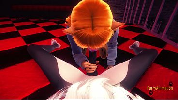 Furry Yiff Hentai POV Blowjob and Fucked Cat x Leopard - 3D Manga anime cartoon japanese porn