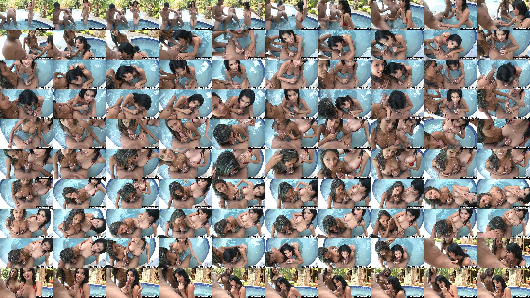 05 Cute young latinas 3way pool sex 12 预览图