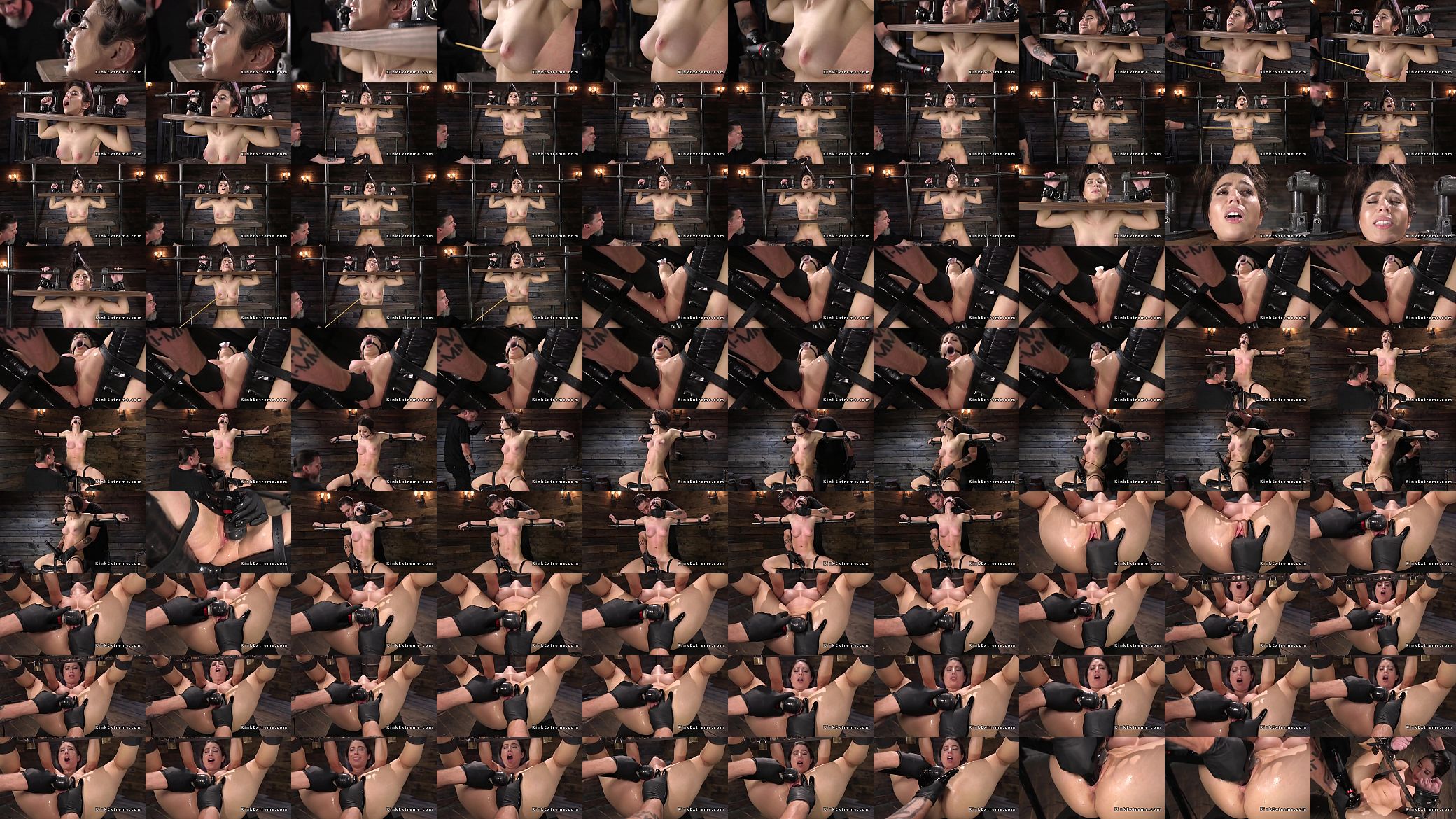 Busty slave in stock vined and caned 预览图