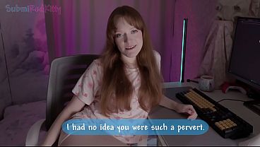 Caught my redhead stepsister masturbating and fucked her rough in every position!