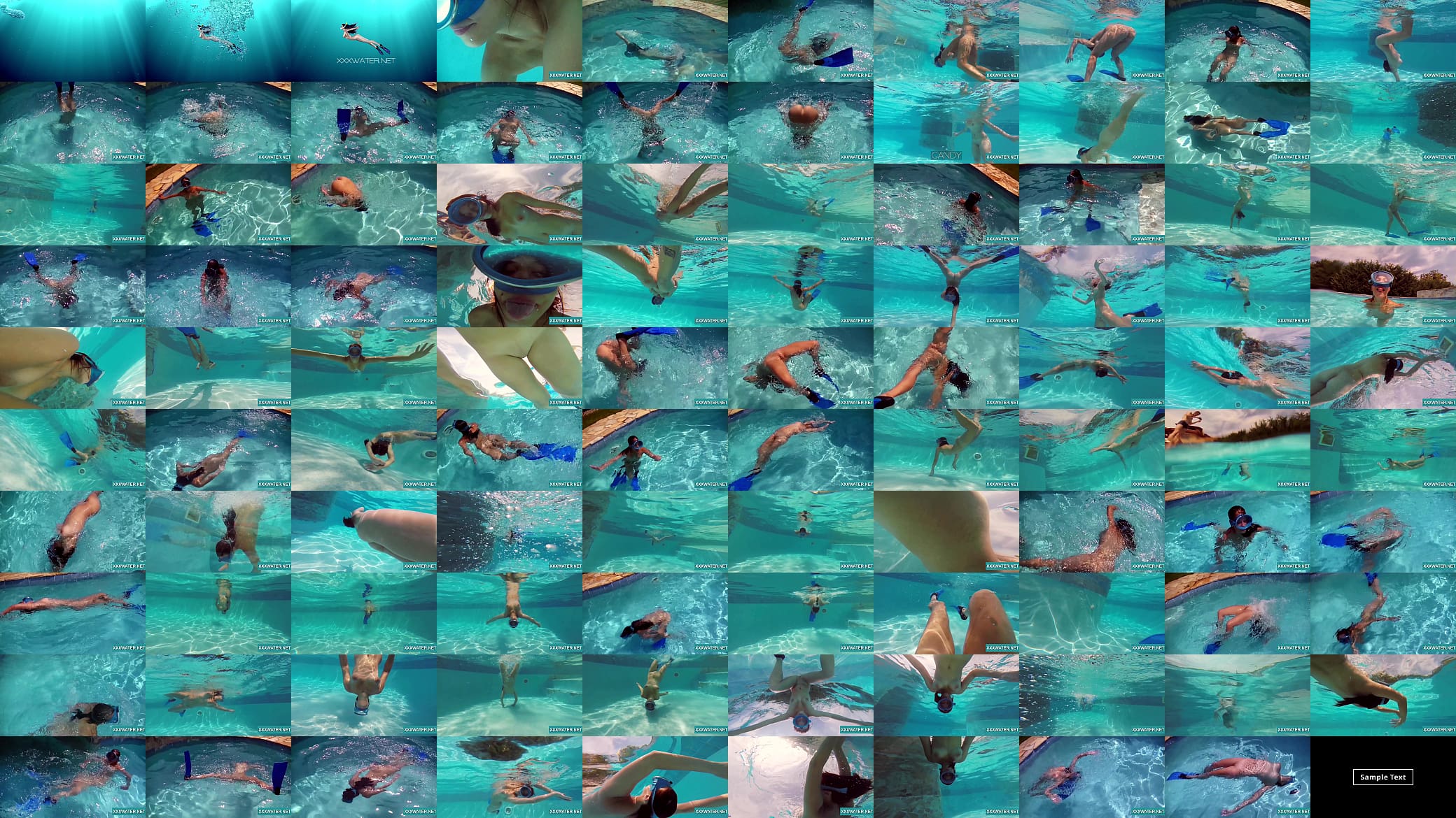 Sexy Candy swims and strips nude underwater 预览图