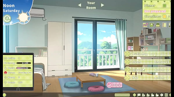 Summer Clover [ HAREM HENTAI GAME ] Ep.6 the big blonde step SISTER rides my GIANT COCK at night !