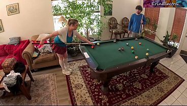Stepsiblings messing around in the living room get horny and fuck