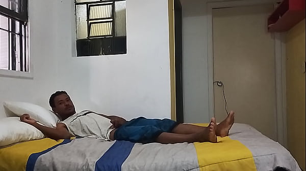 Hot housewife having sex with a man who came to do some work at her house.
